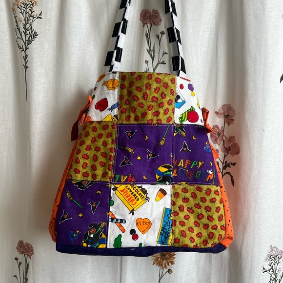 other Handbags - Vibrant Halloween Patchwork Tote Bag